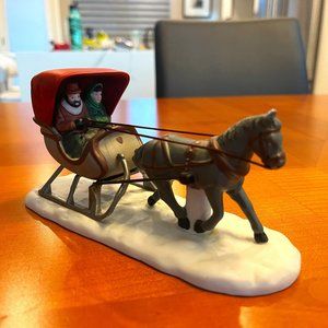 The Heritage Village Collection One Horse Open Sleigh # 5982-0